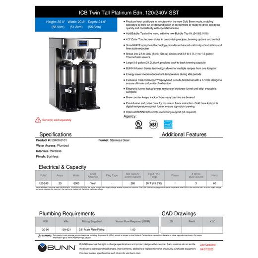 Spec Sheet