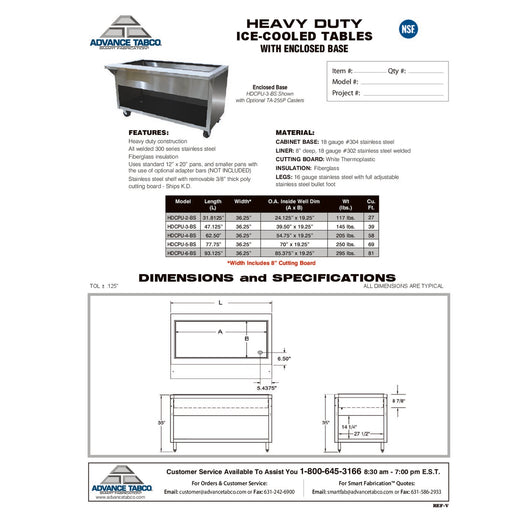Spec Sheet