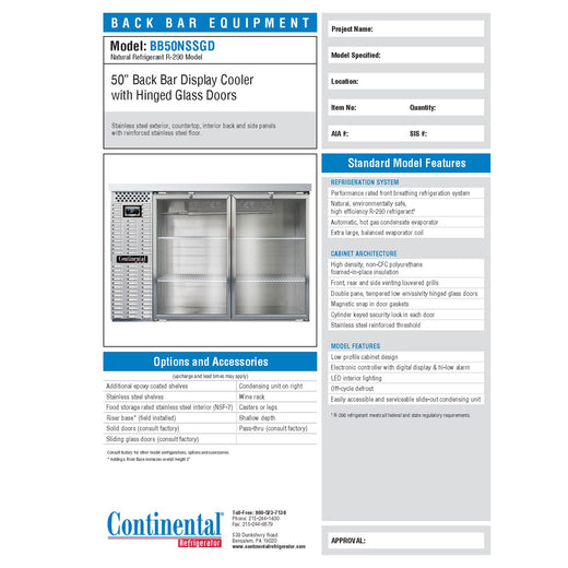 Spec Sheet