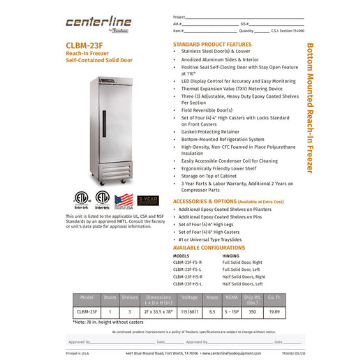Spec Sheet