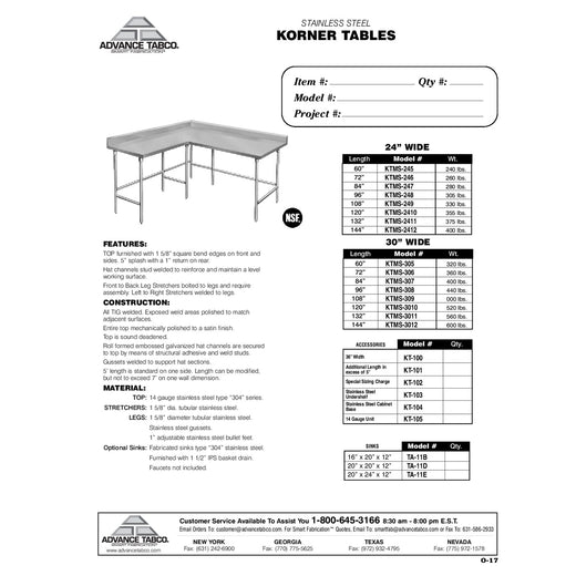 Spec Sheet