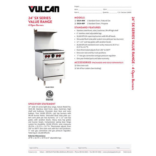 Spec Sheet