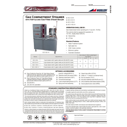Spec Sheet