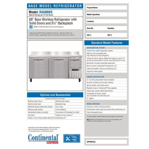 Spec Sheet