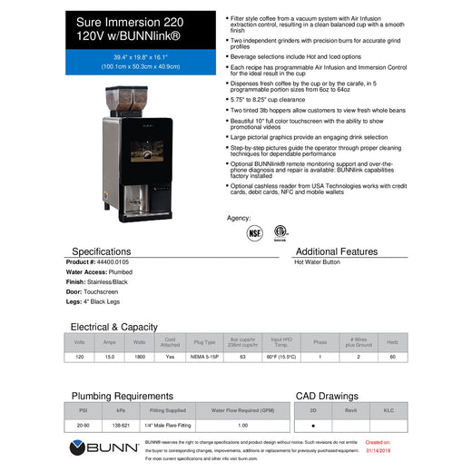 Spec Sheet