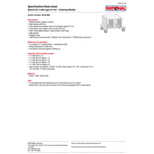 Spec Sheet