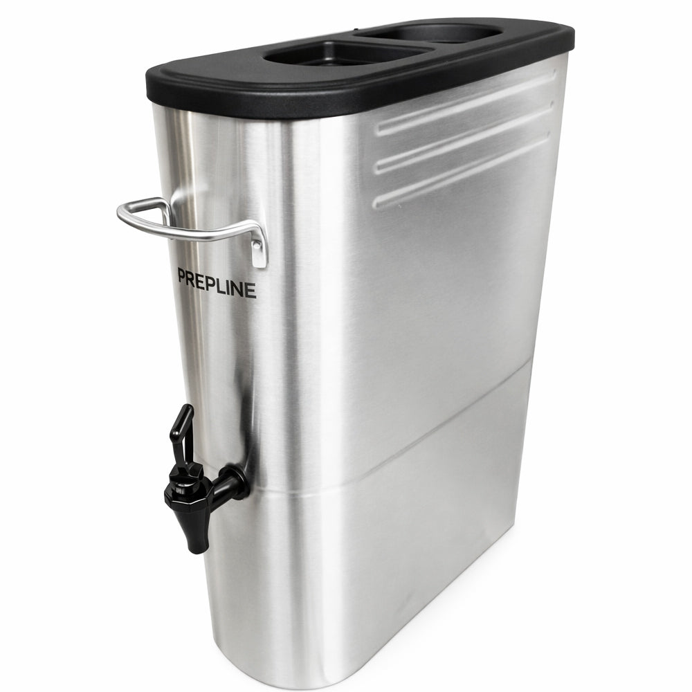 Prepline ITD5G slim iced tea dispenser, angle view