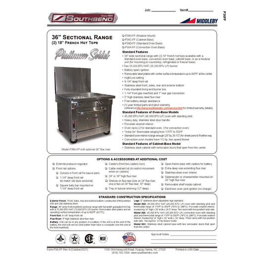 Spec Sheet