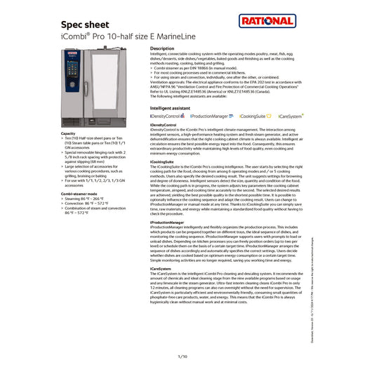 Marine Spec Sheet