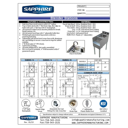Spec Sheet