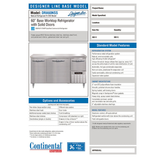 Spec Sheet