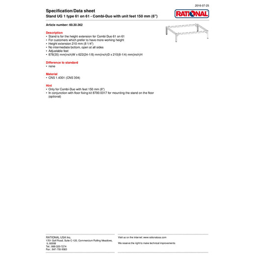 Spec Sheet