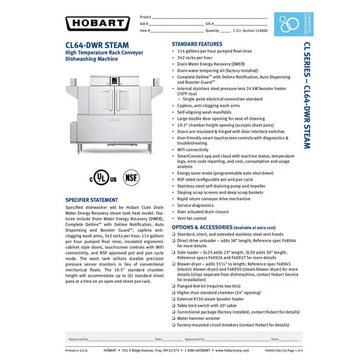 Gas Spec Sheet