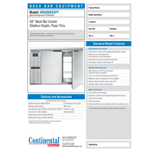 Spec Sheet
