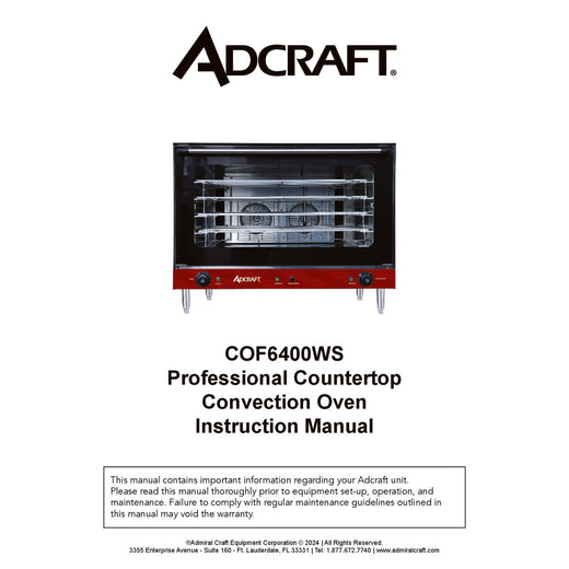 COF6400WS Manual