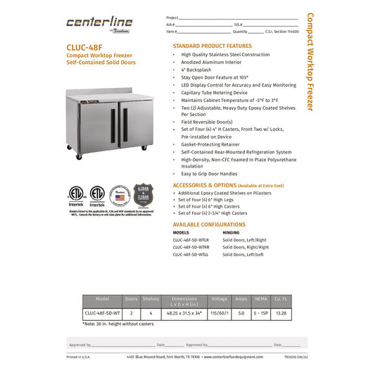 Spec Sheet