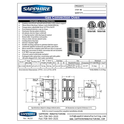 Spec Sheet