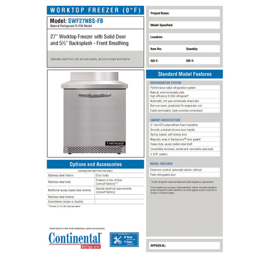 Spec Sheet