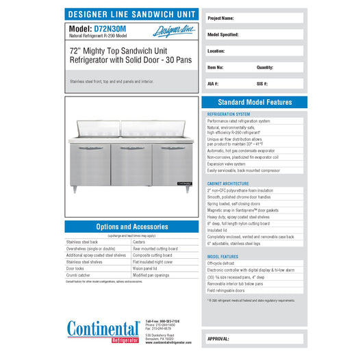 Spec Sheet