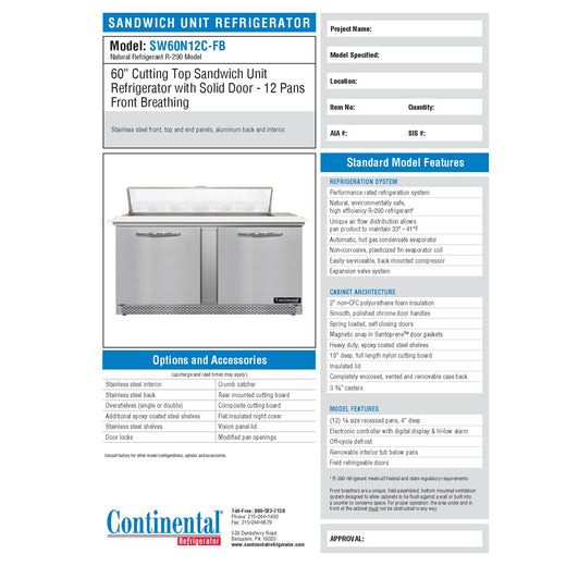 Spec Sheet