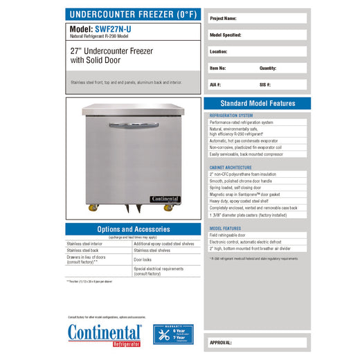 Spec Sheet