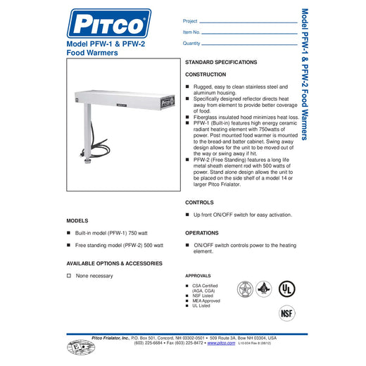 Spec Sheet