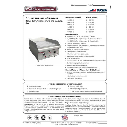 Spec Sheet
