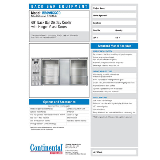 Spec Sheet