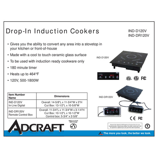 IND-DR120V Spec Sheet