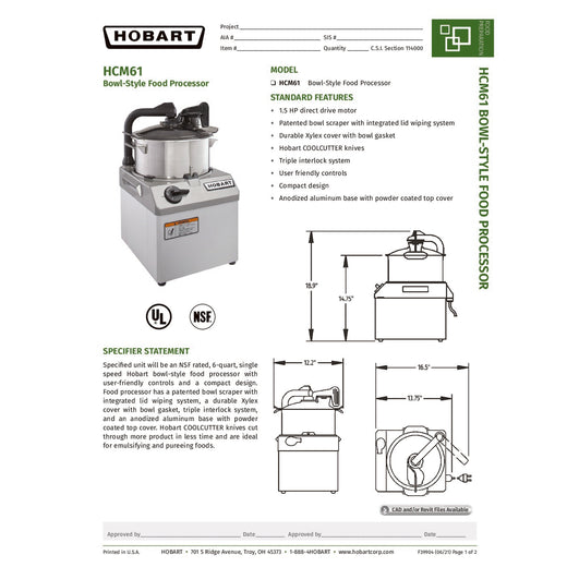 Spec Sheet