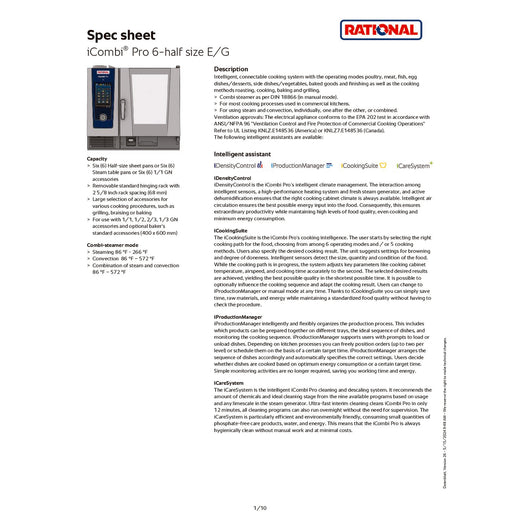 Spec Sheet