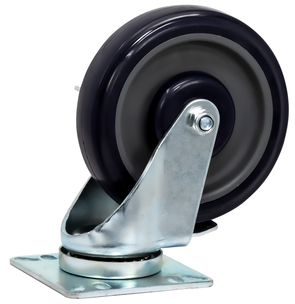 Serv-Ware 5SB-3535 5 inch plate mount caster for SGF fryers, side view