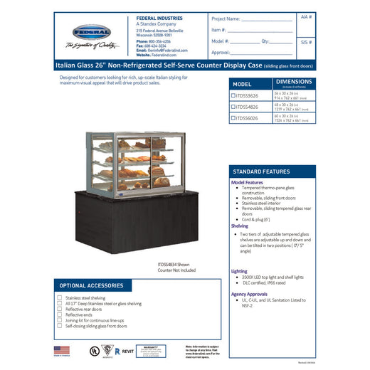 ITDSS4826 Spec Sheet