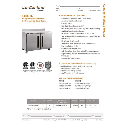 Spec Sheet