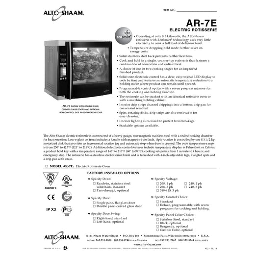 Spec Sheet