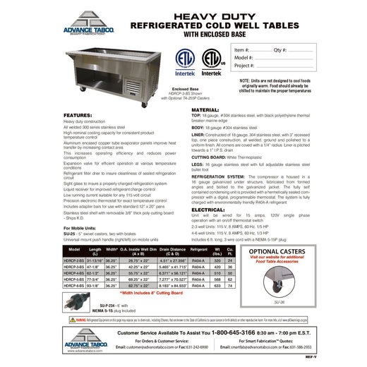 Spec Sheet