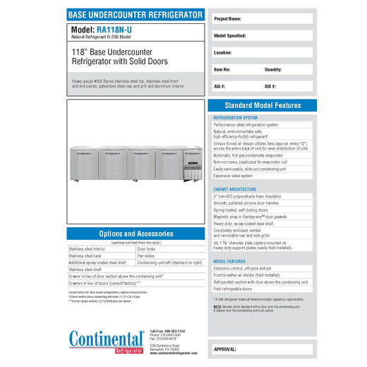 Spec Sheet