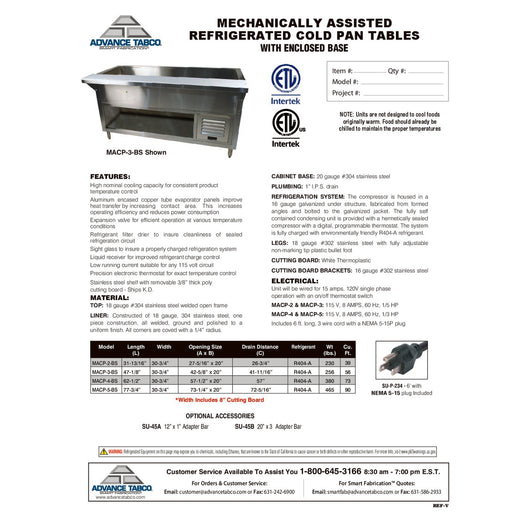 Spec Sheet