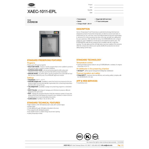 Spec Sheet