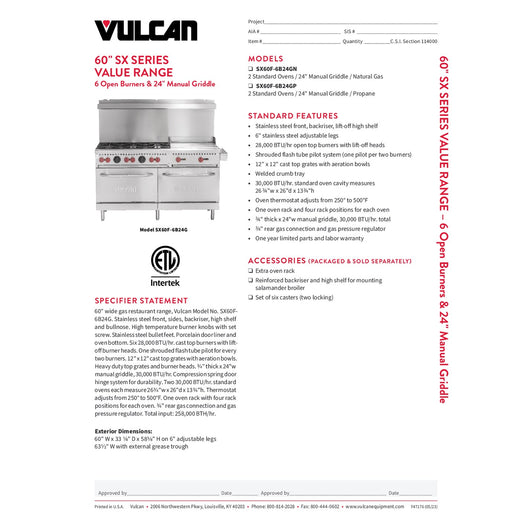 Spec Sheet