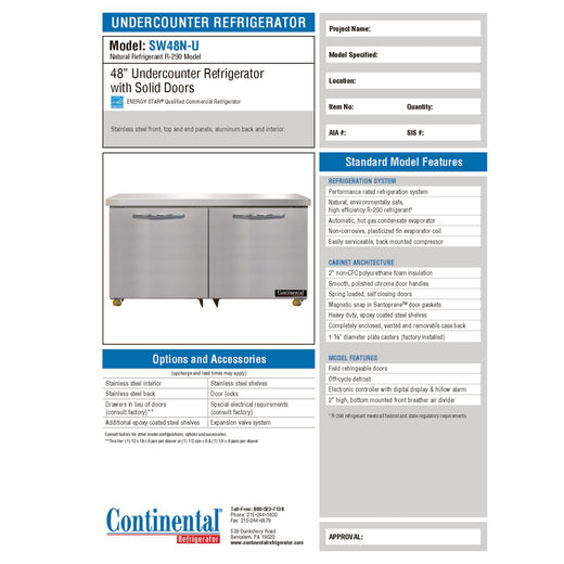 Spec Sheet