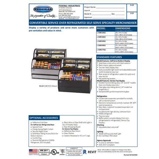 SSRC-3652 Spec Sheet