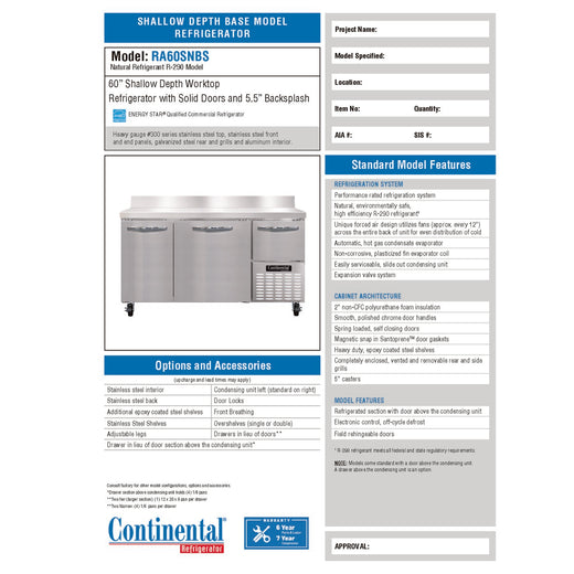 Spec Sheet