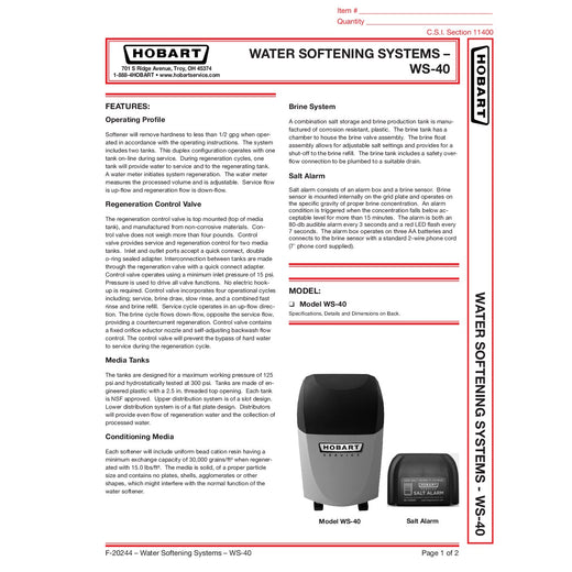 Spec Sheet