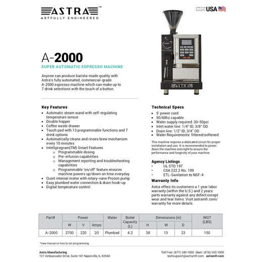 Spec Sheet