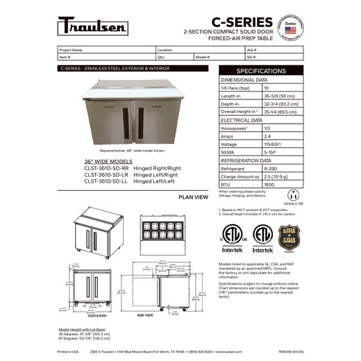 Spec Sheet