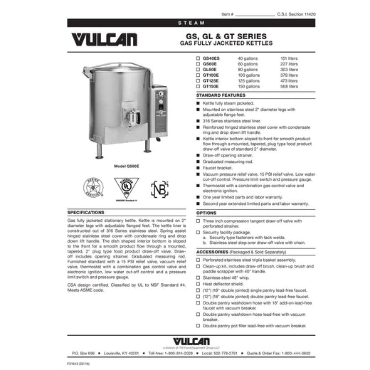 Spec Sheet