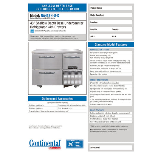 Spec Sheet