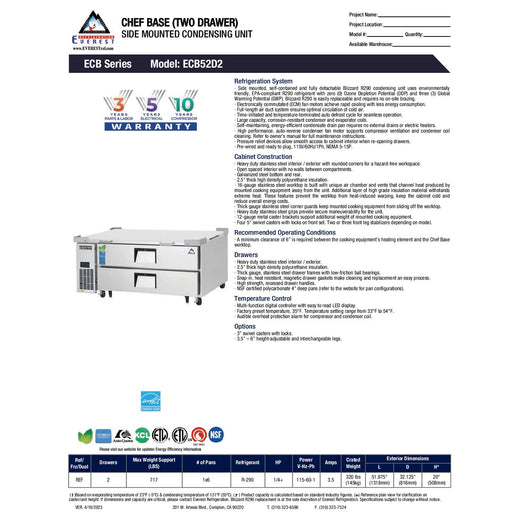 Spec Sheet
