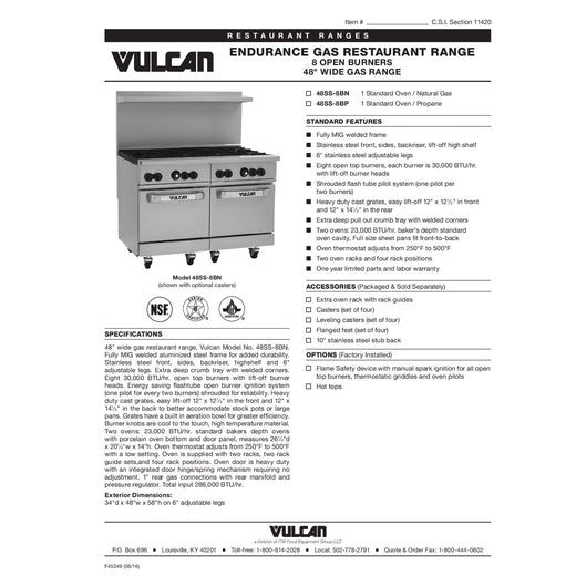Spec Sheet